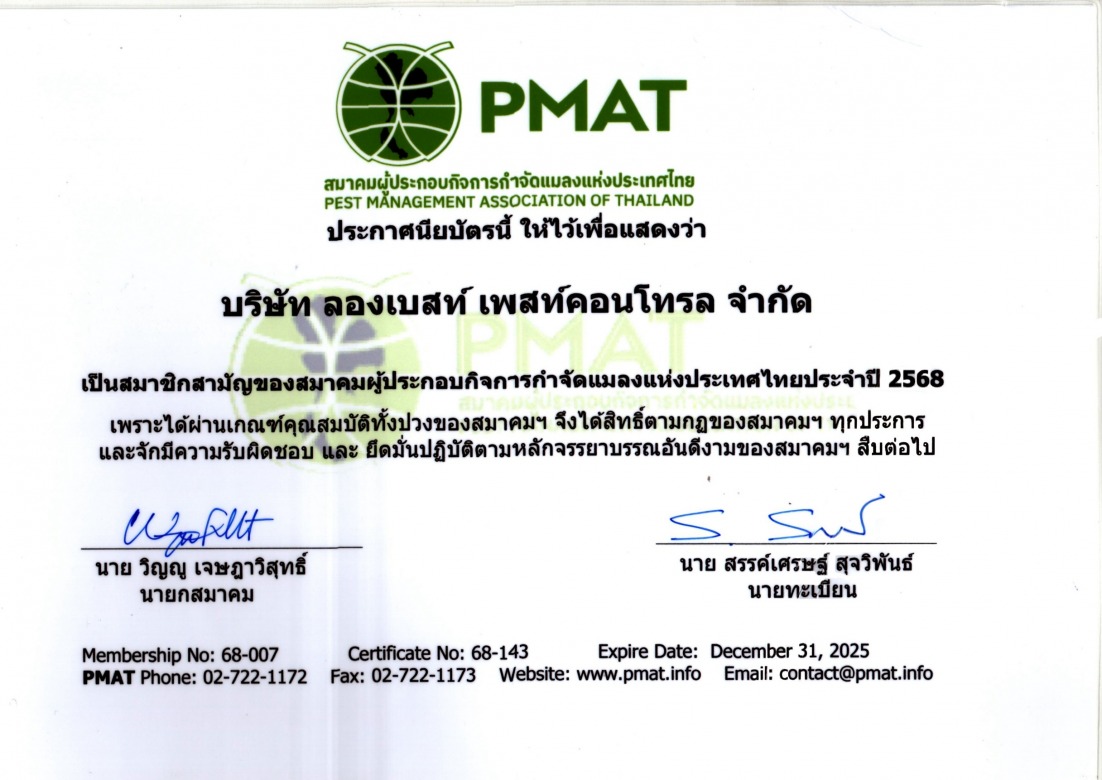 ผู้เชี่ยวชาญด้านการกำจัดปลวกและแมลง