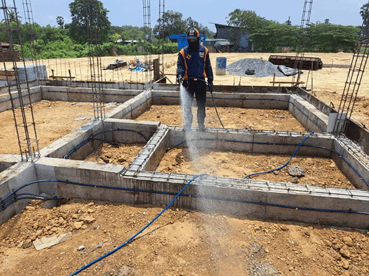 กำจัดปลวกระบบวางท่อ